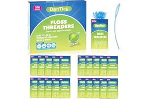 Bridge Dental Floss Threaders, Firm and stiff Loops for Braces, Bridges, Implants, Retainers, Orthodontic Plaque, Dental Flos