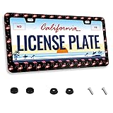 Pink Flamingo License Plate Frame Bird Animal