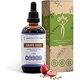 Secrets of the Tribe Grape Seed Tincture Alcohol-Free Extract, Grape (Vitis Vinifera) Dried Seed Tincture Supplement (4 FL OZ)
