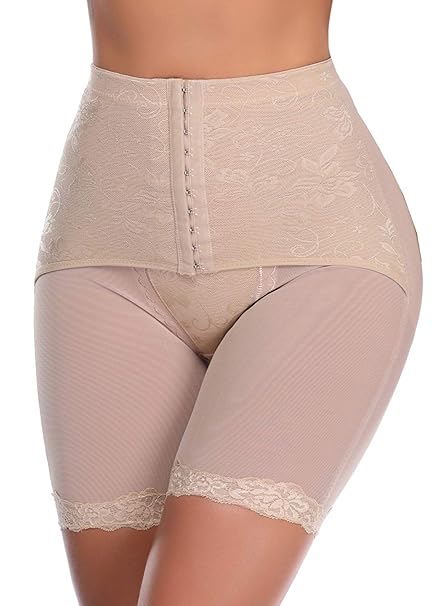 SLIMBELLE Damen Bauch Weg Miederslip Miederhose Shapewear Unterwäsche Formend Slip Taille Formslip Unterhose Hohe Miederpants