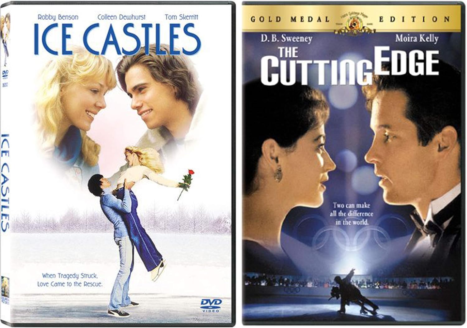 Romantic Couples in Ice Skating Dramas Movies Ice Castles and Cutting