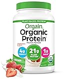 Orgain Organic Vegan Protein Powder, Strawberries