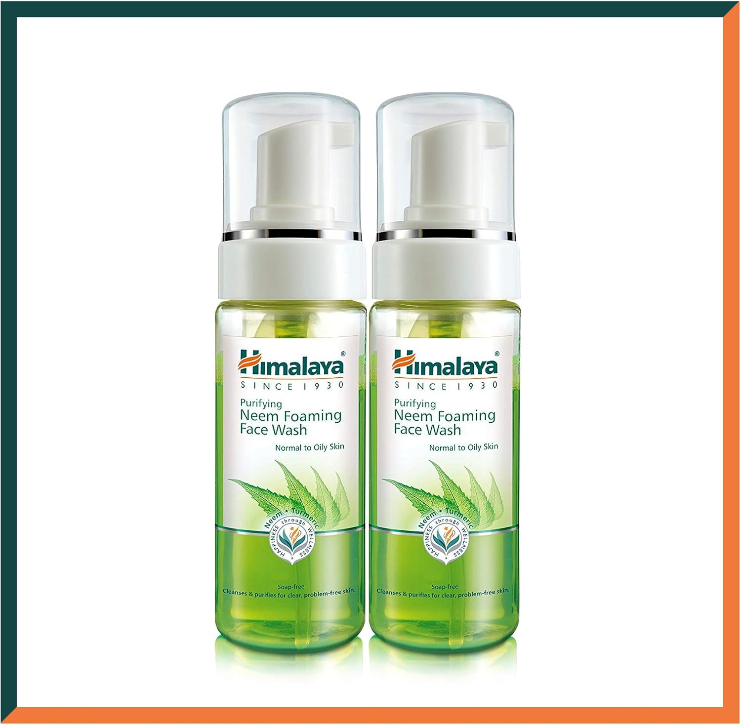 Himalaya Herbals Purifying Neem Foaming Face Wash ,Soap-free formulation For all skin types -150ml (Pack of 2)