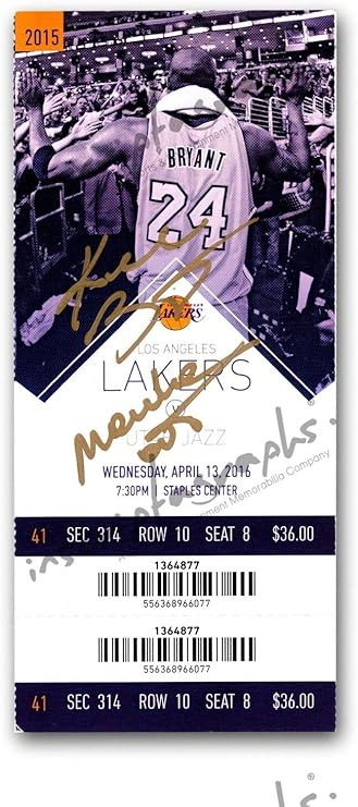 kobe bryant signed jersey panini