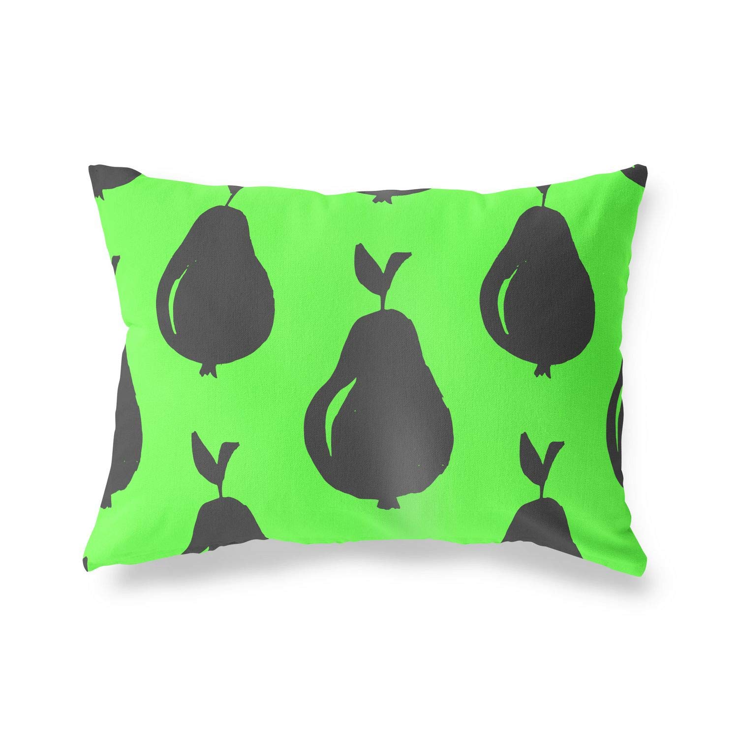 BonaMaison Decorative Cushion Cover, Neon Green Fume Throw Pillow Covers, Home Decorative Pillowcases for Livingroom, Sofa, Bedroom, Size: 45X60 Cm - Designed and Manufactured in Turkey