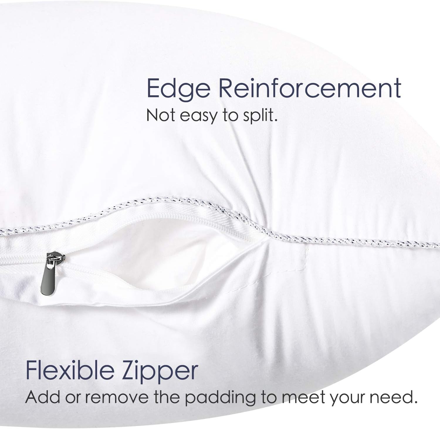 Soamay Bed Pillows for Sleeping Set of 2, Premium Hypoallergenic Plush Fiber, Down Alternative Pillows, Good for Side and Back Sleeper - 20 x 36 Inches (King): Home & Kitchen