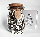 Fucks to Give,Jar of Fuck Gift Jar,Give a Fuck in a