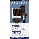 Clairol Root Touch-Up Temporary Concealing Powder, Dark Brown, Pack of 1 | Ammonia-Free | Instantly Cover Roots + Define Eyebrows | On-the-Go Compact with Mirror and Application Brush