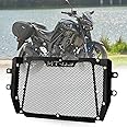 For Yamaha MT-03 MT03 MT 03 2015 2016 2017 2018 2019 2020 2021 Motorcycle Aluminum Radiator Grille Grill Guard Cover Protector, Black