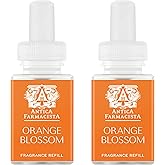 Pura & Antica Farmacista Home Scent Refill - Smart Home Air Diffuser Fragrance - Up to 120-Hours of Luxury Fragrance per Refill - Household Essential - Safe Diffuser - 2 Pack, Orange Blossom