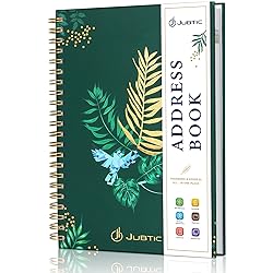 JUBTIC Hardcover Address Book with Alphabetical