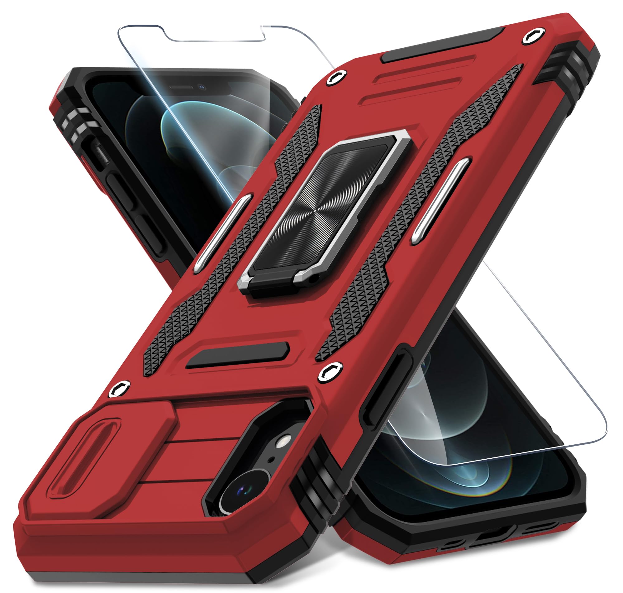 DEERLAMN for iPhone XR Case with Slide Camera
