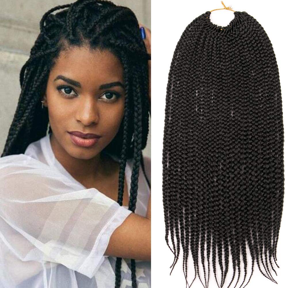 Buy Geyashi Hair 7 Packs 22 Inch 1b Black Color 3s Box Braids