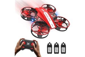 NEHEME NH330 Mini Drones for Kids Beginners Adults, RC Small Helicopter Quadcopter with Headless Mode, Auto Hovering, Throw to Go, 3D Flip and 3 Batteries, Indoor Flying Toys/Gift for Boys Girls