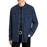 John Varvatos Mens Arvon Western Shirt