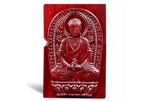 SHENGEY ART Upgraded Rosewood Wooden Case Replaceable for Zippo (Only Case), Lighter DIY Outer Shell Box, Compatible Insert Size 3.6cm * 1.2cm * 5cm (Tathagata Buddha)