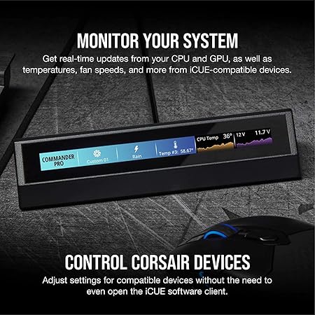 Amazon Co Jp Corsair Icue Nexus Companion Touch Screen タッチスクリーンコントローラー Icue対応 Ch Ap Kb524 家電 カメラ