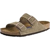 Birkenstock Arizona Soft Footbed Taupe Suede Regular Width - EU Size 40 / Women's US Size 9-9.5 / Men's US Size 7-7.5