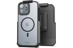 Encased Belt Case for iPhone 15 Pro Max with Holster Clip, Compatible with MagSafe, Magnetic Hybrid Cover with AirGuard Technology (2023)