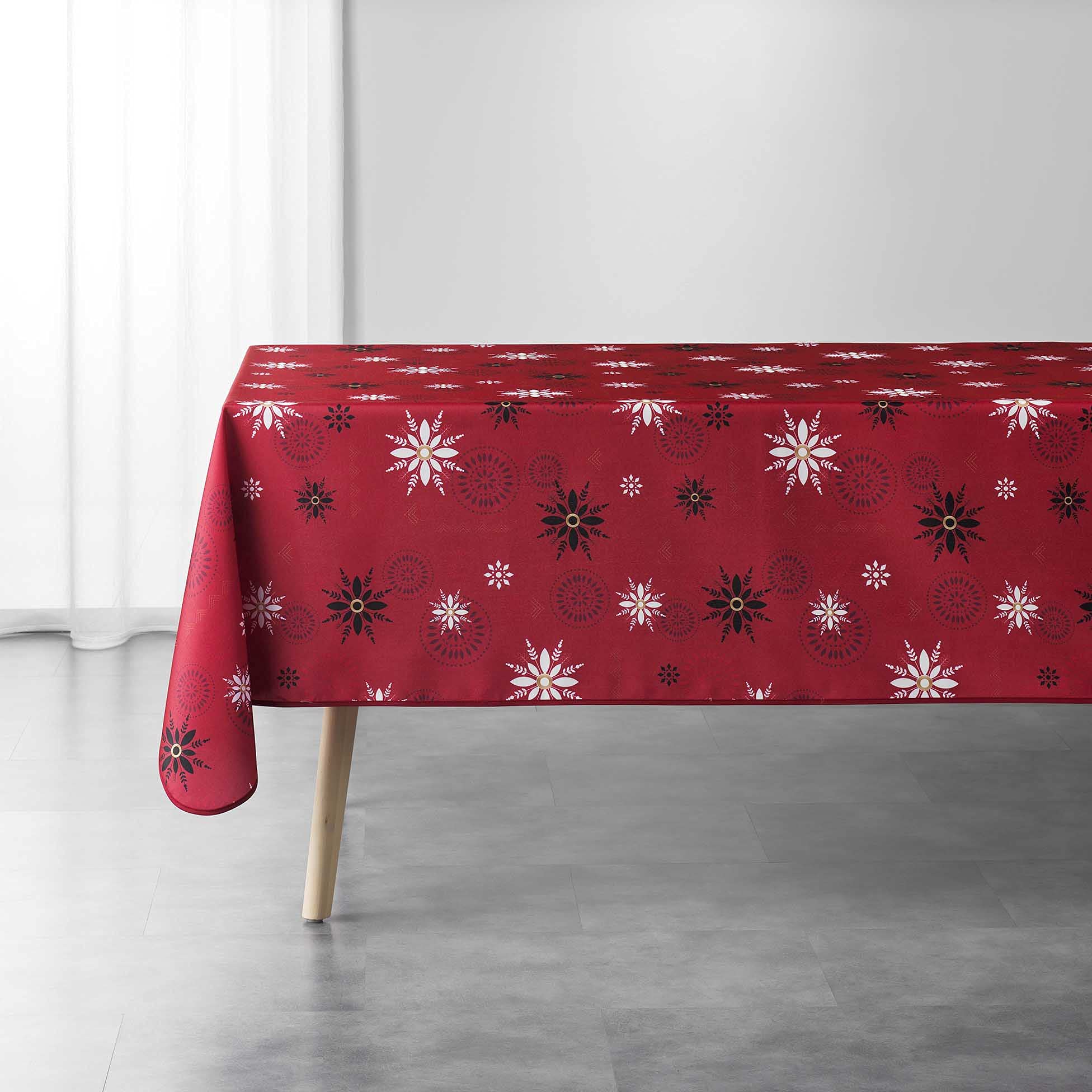 Douceur d'Intérieur Enchante Rectangular Tablecloth 150 x 300 cm Red
