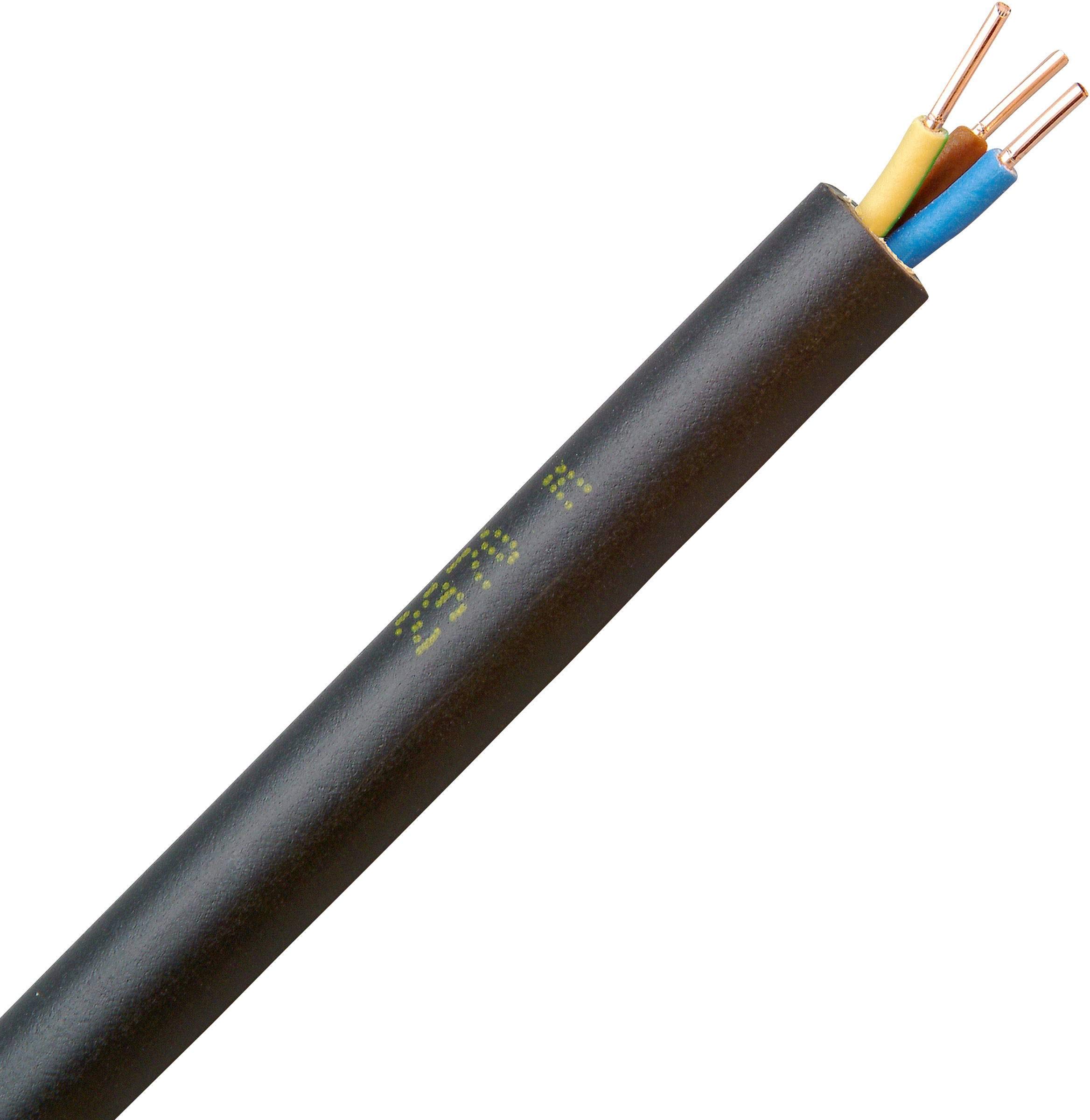 Kopp 153310045 Energy Cable NYY-J 3 G x 1.5 mm² 3-Core Black 10 m Ring