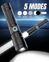 Maxesla Rechargeable LED Torch 3000mAh Battery Super Bright IPX5 Waterproof 5 view 3