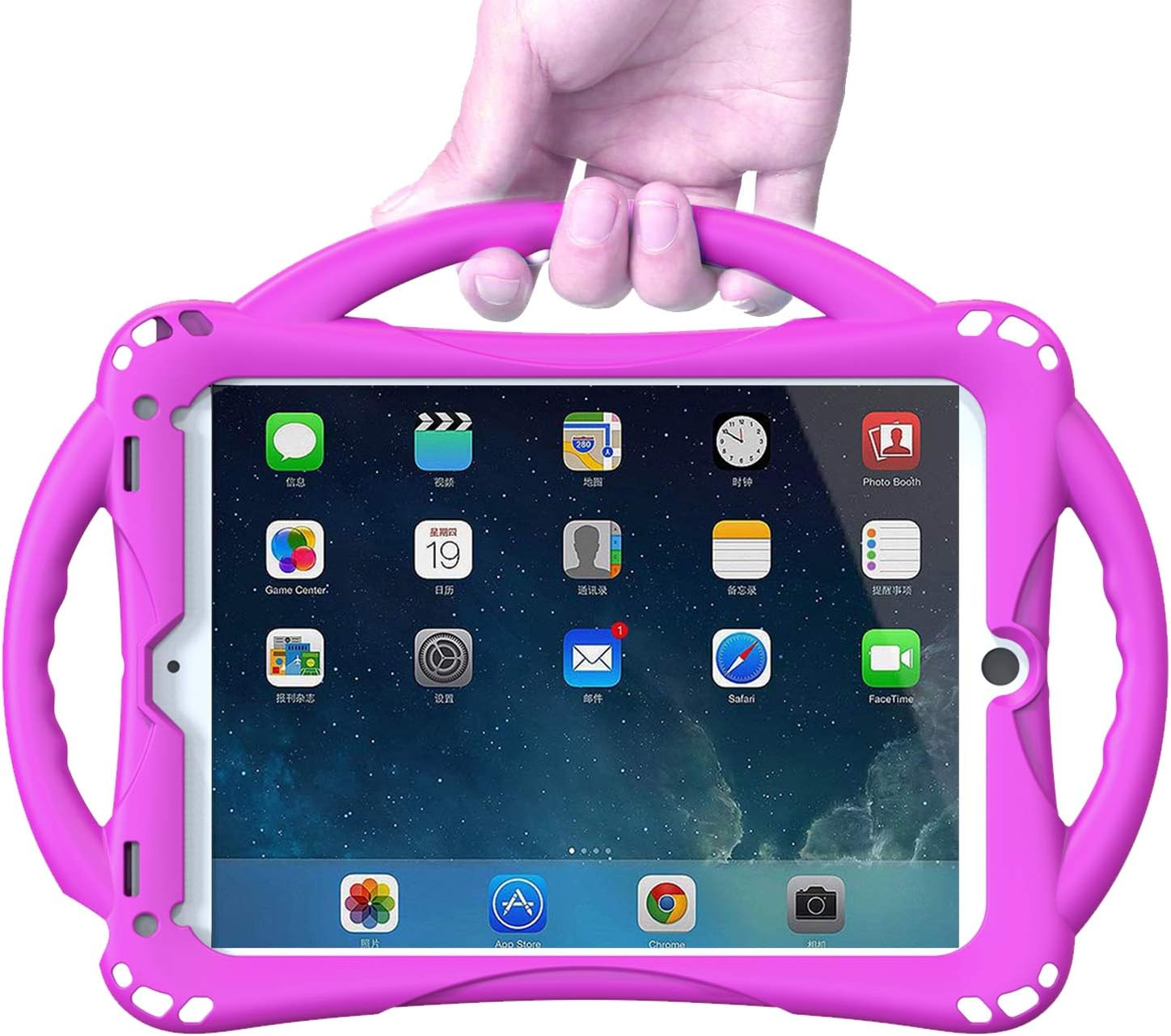 TopEsct Kids Case for iPad 6th/5th Gen, iPad Air/Air 2 & iPad Pro 9.7 inch, Built-in Handle Stand Comes with a Strap - Image 5
