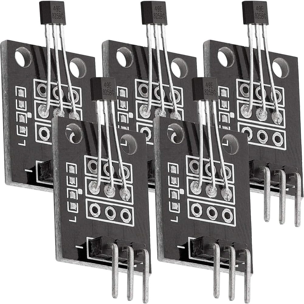 AZDelivery 5 x KY-035 Magnetic Hall Sensor Module Analog Arduino Compatible