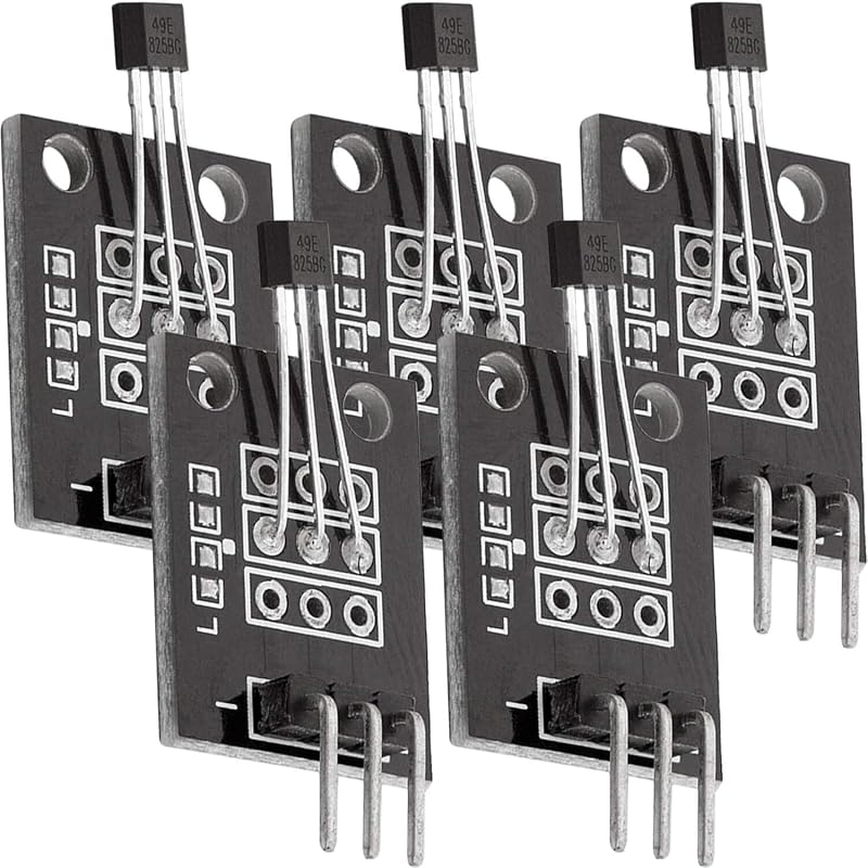 AZDelivery 5 x KY-035 Magnetic Hall Sensor Module Analog Arduino Compatible