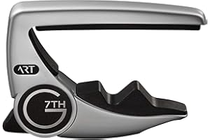 G7th Performance 3 Guitar Capo - Steel String Silver - 52mm - Adaptive Radius Technology, Precise Tuning, Unique Tension Control for Easy One-Handed Use - 6 String Acoustic and Electric Guitars