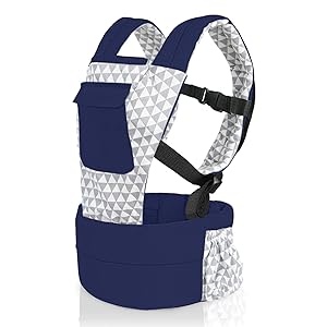 Vollence Baby Doll Carrier Front and Back Backpack Doll Carrier for 14 to 25 inch Dolls - Blue