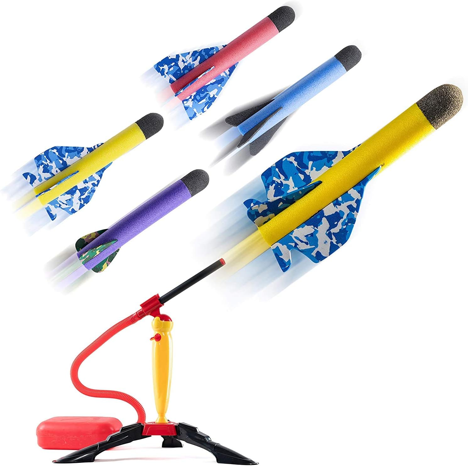 Prextex Toy Rocket for Kids, Ultimate Air Rocket Launcher Toy Set including 4 Foam Rockets and Launch Pad - Image 5