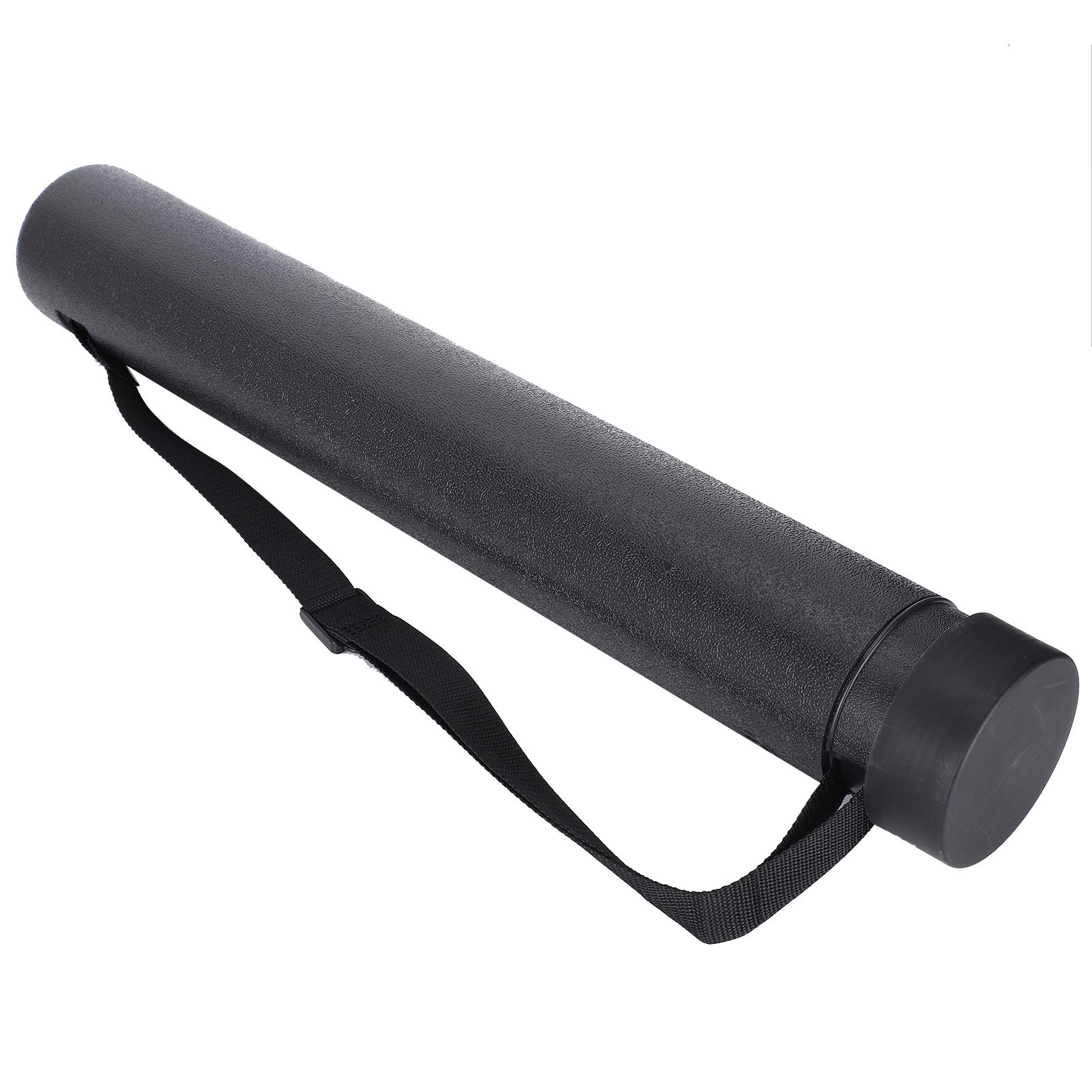 Circular Drawing Tube, Drawing Tube Painting Tube Plastic Extendable Storage Portable for Artworks Drawing, Flip Chart(Black)