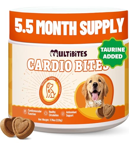 Amazon.com : Taurine for Dogs, Taurine & L-Carnitine Tablets for Heart Function, Daily Energy & Muscle Wellness, Amino Acid Support for Senior & Large Breed Dogs, 90 Tablets : Pet Supplies