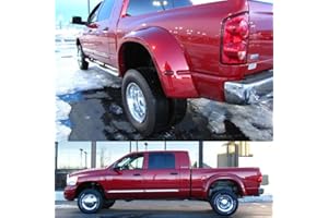 BOOGADEE 4pcs set of 17inch Polished Stainless Steel Dually Wheel Simulators, Bolt On Wheel Covers with Removable Centre Cap,8 Lug Hubcap kit Fit for 2003-2018 Dodge Ram 3500 2WD/4WD