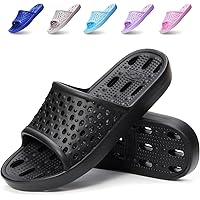 Xomiboe Shower Shoes Quick Drying Non-Slip Comfortable Men Women House Slippers