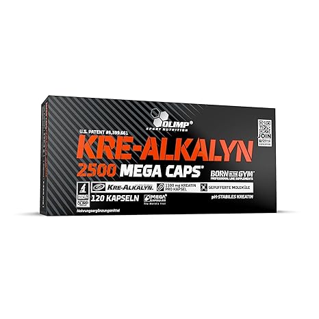 Olimp Kre-Alkalyn 2500 Mega Caps | Creatine | 30 Portionen | 120 Kapseln