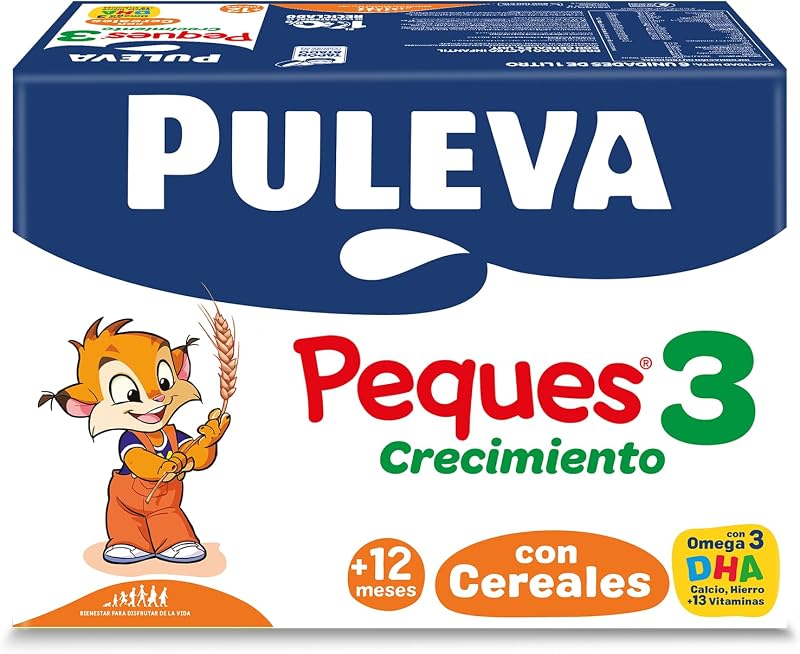 Crianças de 3 anos com cereais Crescimento do Leite +12 meses, embalagem 6x1L