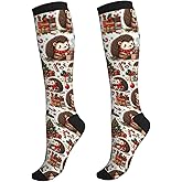 Bshuey Compression Socks For Women & Men Circulation 15-20 Mmhg Knee High Nursing Travel Running Athletic Flight