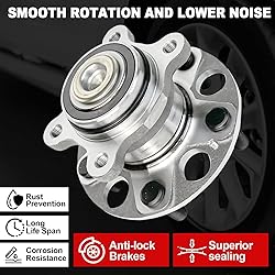 Pair 512256 Rear Wheel Bearing Hub Assembly