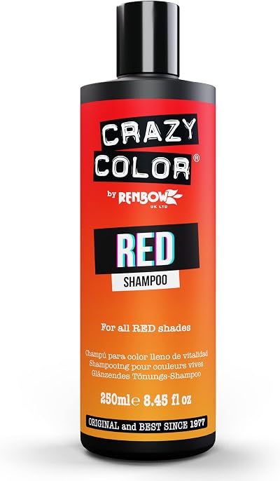 Crazy Color Red Shampoo Maintain Refresh Color Protect 250ml Vegan Cruelty Free