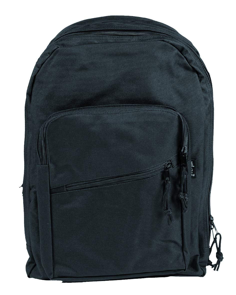 Mil-Tec Backpack 'Day Pack' PES, black, standard size, Minimalistic