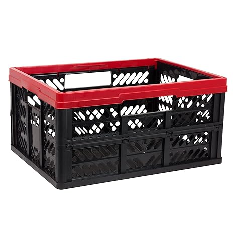 Keeeper OKT Klappbox 32L 47,5x34,5x23cm Box Transportbox Transportkiste Kiste Einkaufsbox rot