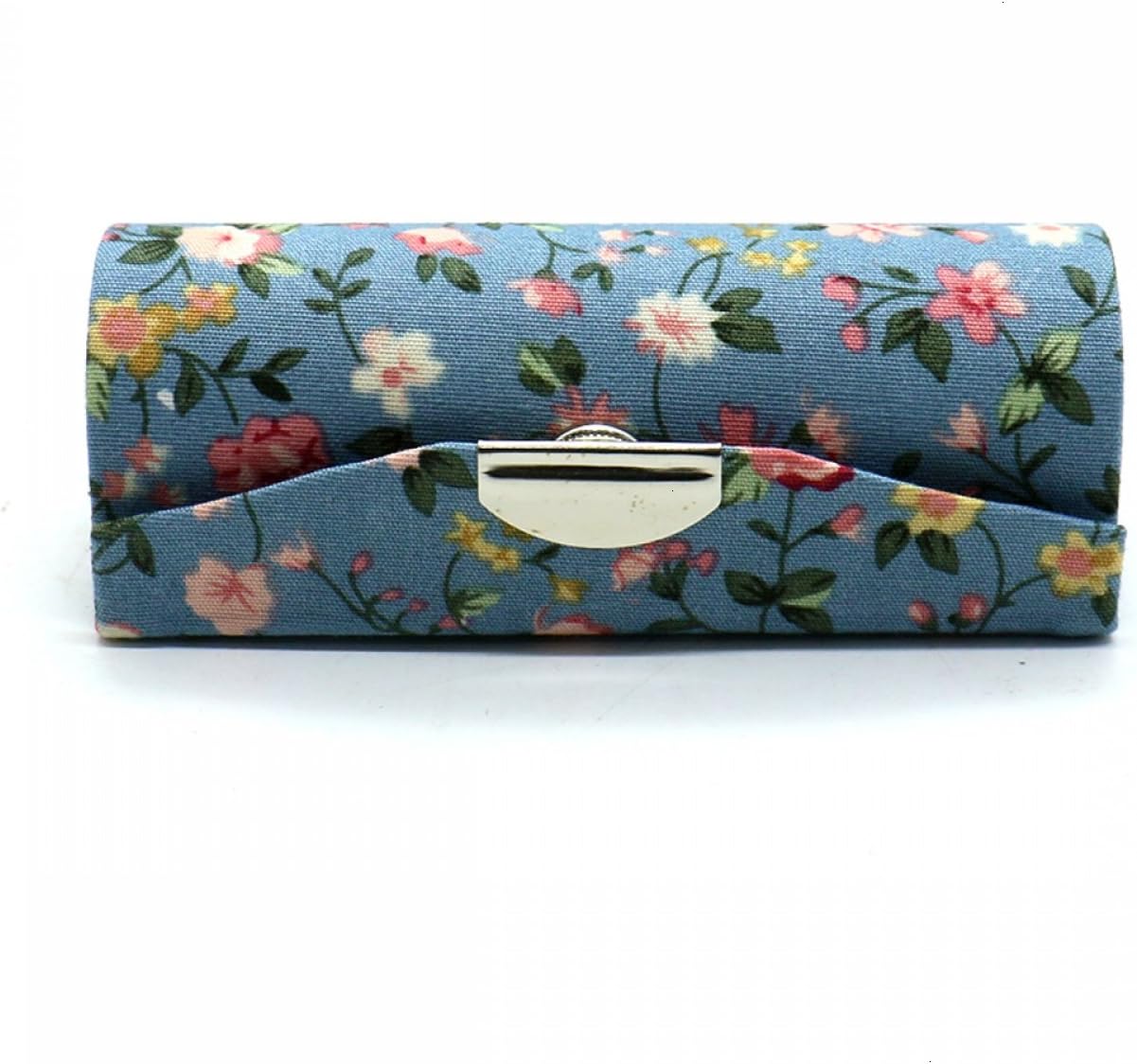 SenseYo 4 Pcs Ladies Floral Lipstick Case Holder with Mirror, Cosmetic Storage Kit Makeup Travel Cases Organizer Bag for Purse: Home & Kitchen