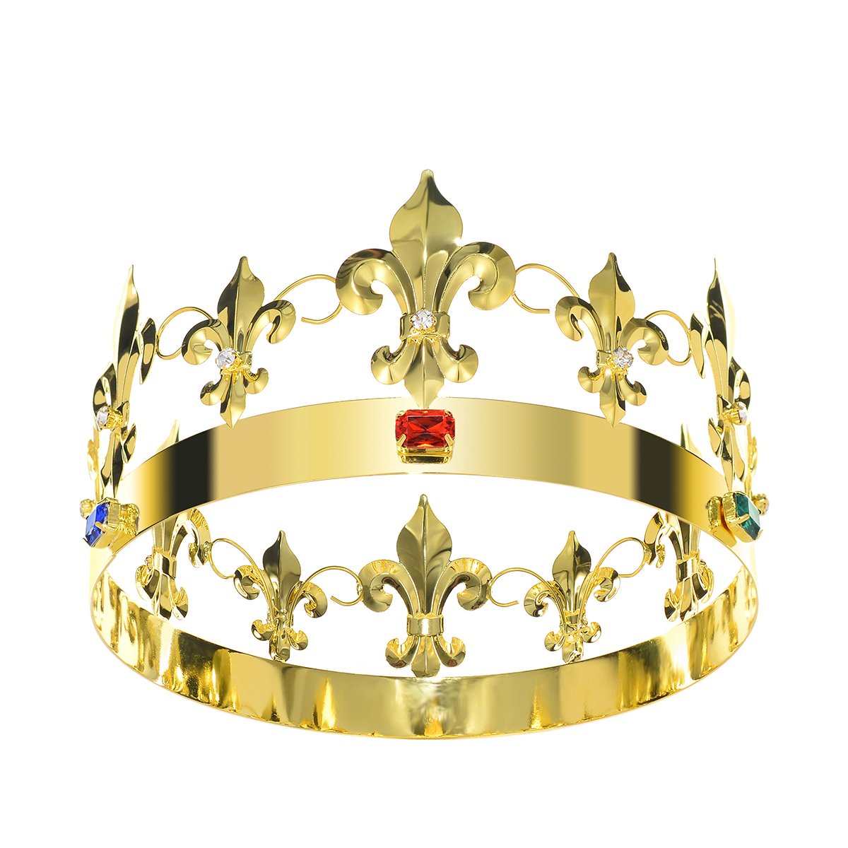 DcZeRong Adult Men Women Queen King Crowns