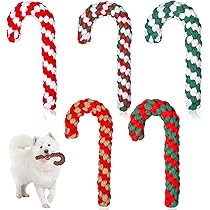 candy cane rawhide bone