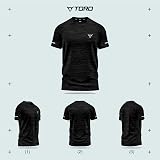 TORO ACTIVA Pack of 3 Mens Workout Short Sleeve T-Shirts Athletic Fit view 7