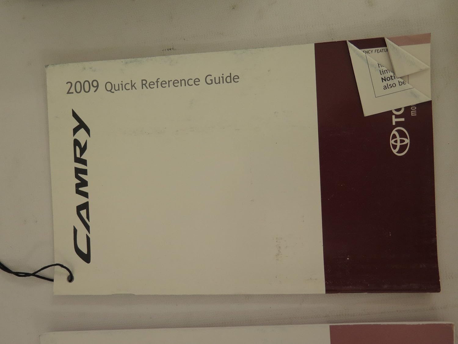 Amazon.com: 2009 Toyota Camry Owners Manual: Toyota Automotive: Automotive