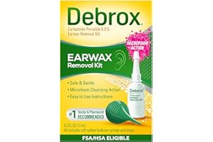Debrox Ear Wax Removal Kit, Bulb Syringe & 0.5 Fl Oz Ear Wax Removal Drops with Carbamide Peroxide