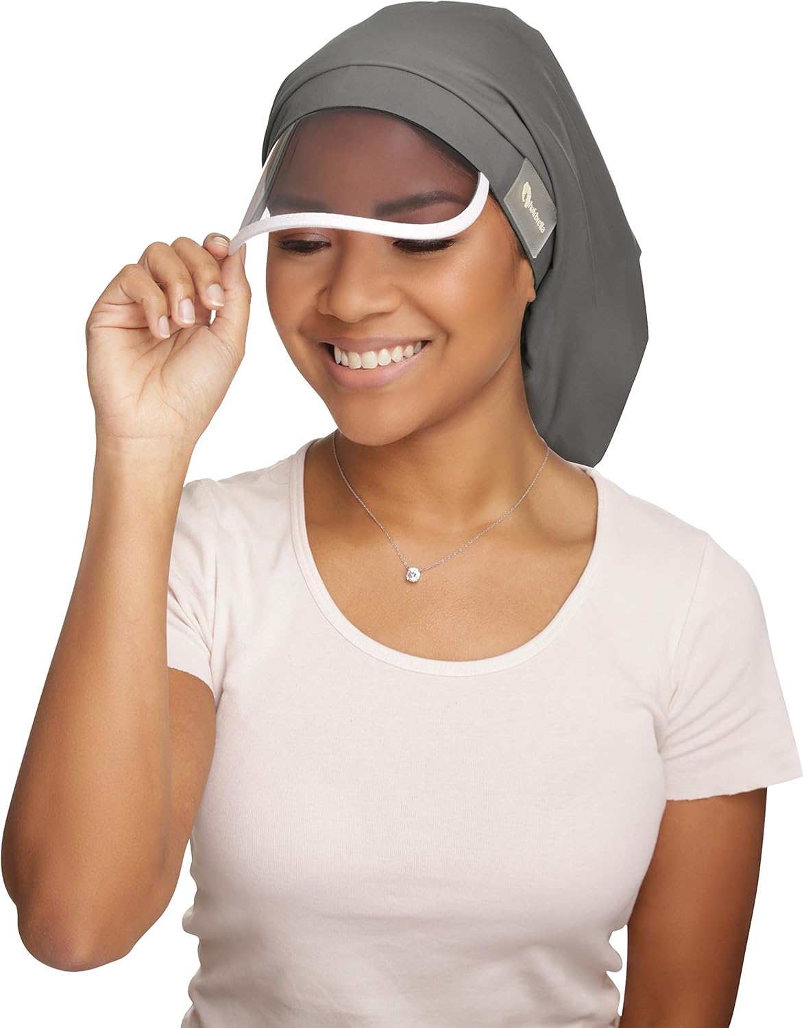 Hairbrella XL Women’s Rain Hat, Waterproof, Sun Protection, Satin-Lined, Packable, for Voluminous and Long Hair (Teal, XL): Clothing